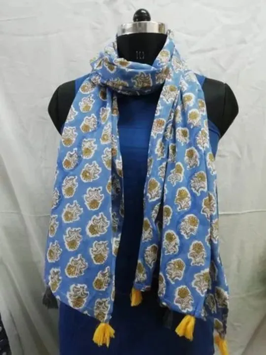 100% cotton printed stoles uploaded by GARG GARMENTS on 3/3/2024