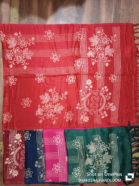 Sathan colour discharge print uploaded by SHAKEERA HANDLOOM on 3/4/2024