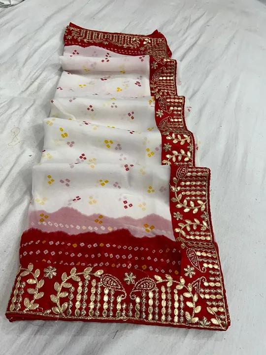 Falgun special Georgette print saree  uploaded by business on 3/4/2024