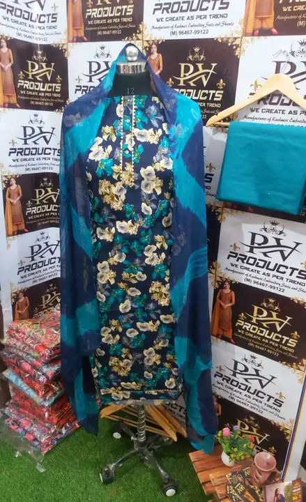 Cotton printed suits with dupatta  uploaded by Rv Products on 3/4/2024