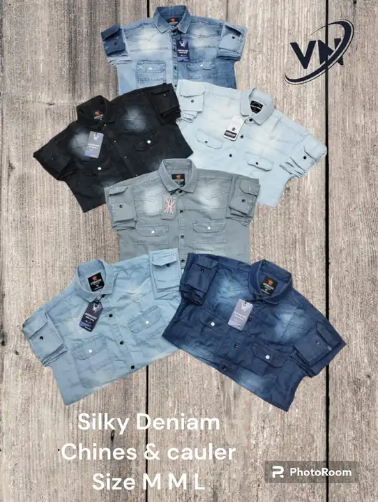 Denim Shirt's M, L, XL 📞 8617465475 uploaded by business on 3/5/2024