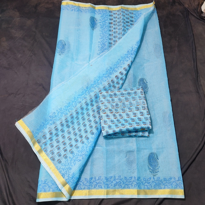hand block print saree  uploaded by business on 3/5/2024