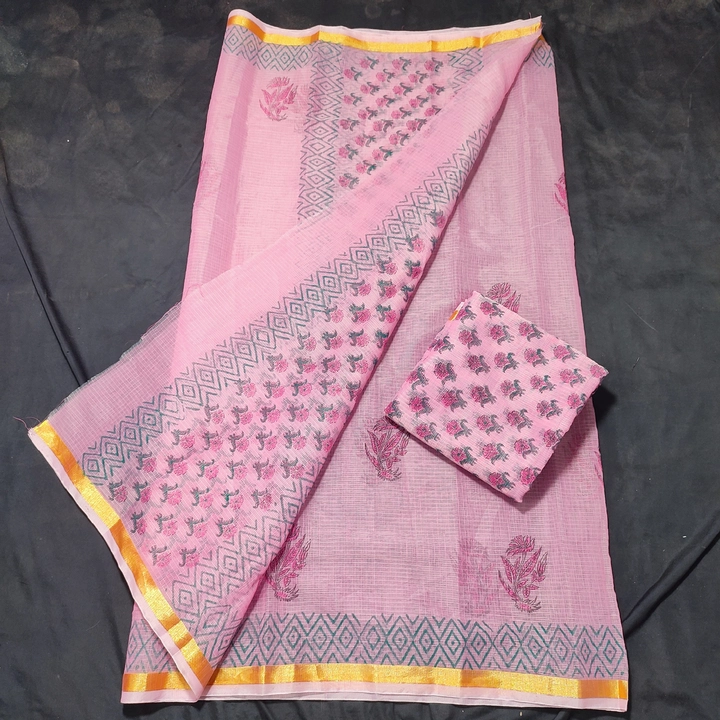 hand block print saree  uploaded by Kota doriya suit and saree collecti on 3/5/2024