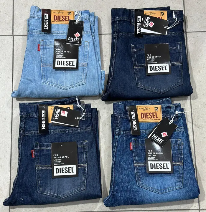 *😍 STRAIGHT FITTING JEANS 😍*

*FABRIC :  COTTON SLUB*   

*BRAND :  DIESEL*


 *SIZE : 28-30-30-32 uploaded by business on 3/5/2024