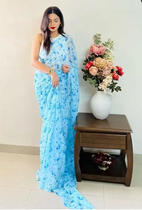 Soft Georgette uploaded by Kesari Nandan Fashion saree and dress material on 3/5/2024