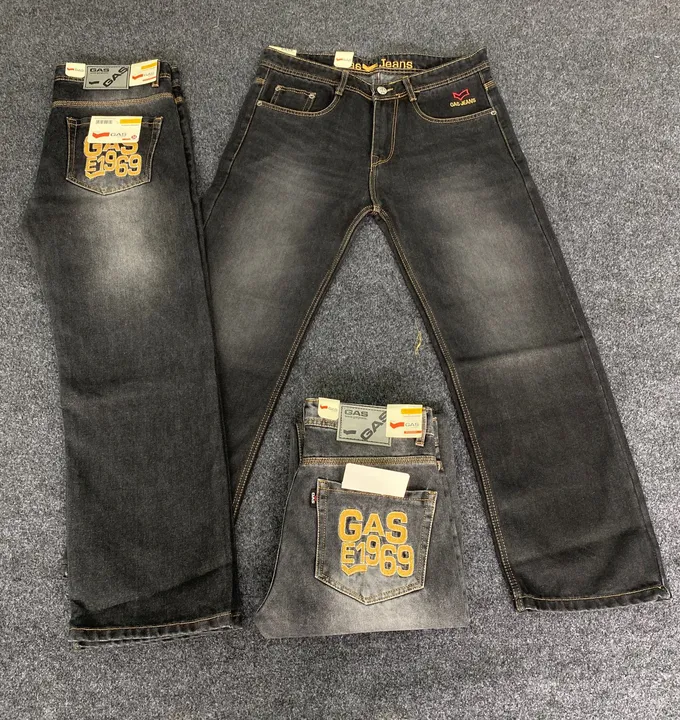 Flat finish full straight jeans 👖 size 28/36   Back pocket embroidery 🪡 uploaded by business on 3/5/2024