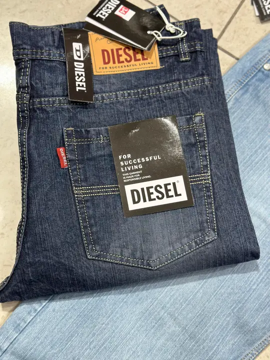 *😍 STRAIGHT FITTING JEANS 😍*

*FABRIC :  COTTON SLUB*   

*BRAND :  DIESEL*
*SIZE : 28-30-30-32-34 uploaded by business on 3/5/2024