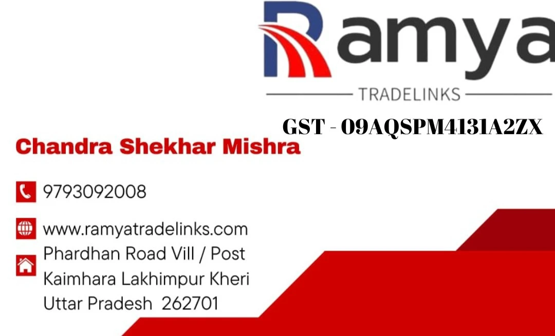 Visiting card store images of Ramya Tradelinks