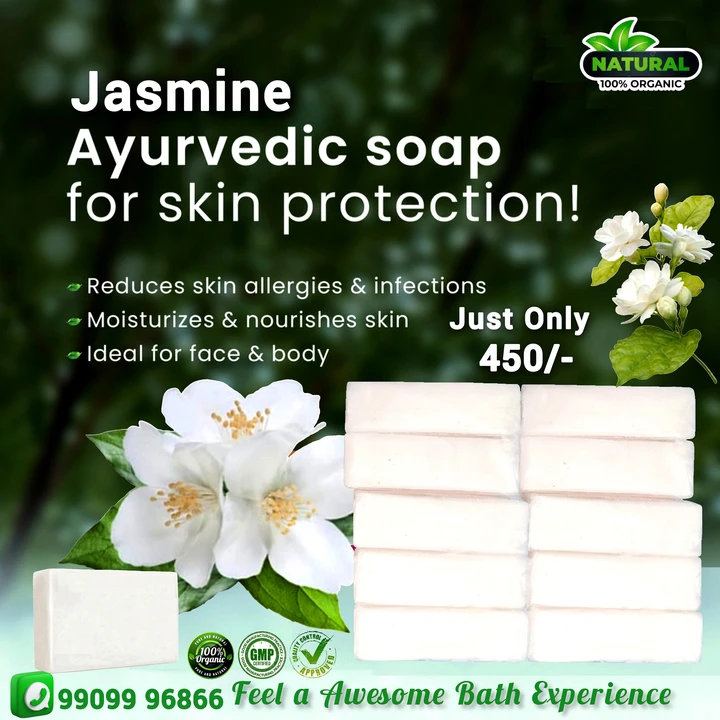 Jasmine Soap uploaded by Panth Ayurveda on 3/6/2024