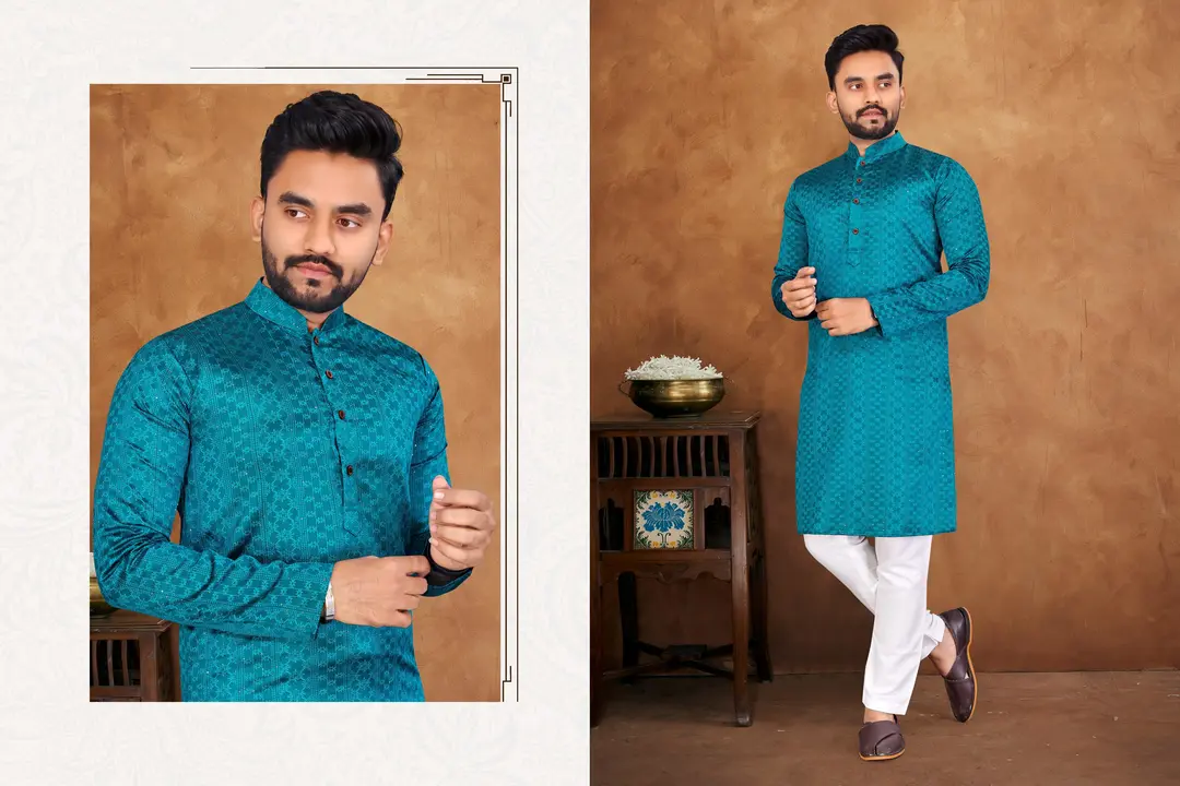 Men's Kurta pajama set  uploaded by Taha fashion from surat on 3/6/2024