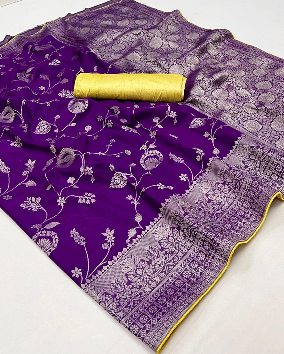 Post image V218CN280224-2
Design- 6
Fabric- Banarasi Kadi Georgette Sarees, Pure Banarasi Kadi Georgette Original Antique Jari All Body Jacquard Weaving Jaal With Jacquard Weaving Border And Rich Pallu Sarees With Running Contrast Colour Blouse Piece, Work :- Original Jaipuri Dyeing Colour  With Contrast Colour Piping And Piping With Contrast Colour Blouse Piece

*Wholesale*- Rs.1490/- each AVG 
+5%GST + SHIP EXTRA on Wholesale

*For Singles* Rs.100/-Extra
Rate+Rs.100/-Extra+5%GST+SHIP(1KG India)
Singles- Rs.1490+100+80+90= *Rs.1760/-* each

Dispatch - After 3-4 days