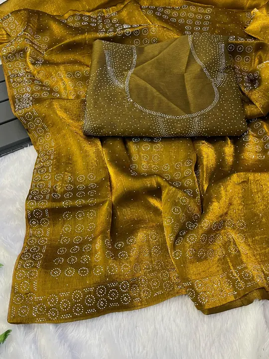 *Fresh Arrivals 😍* *Diya 😻*  *Pure soft burberry silk saree with amazing siroski jhal nd border wo uploaded by business on 3/7/2024
