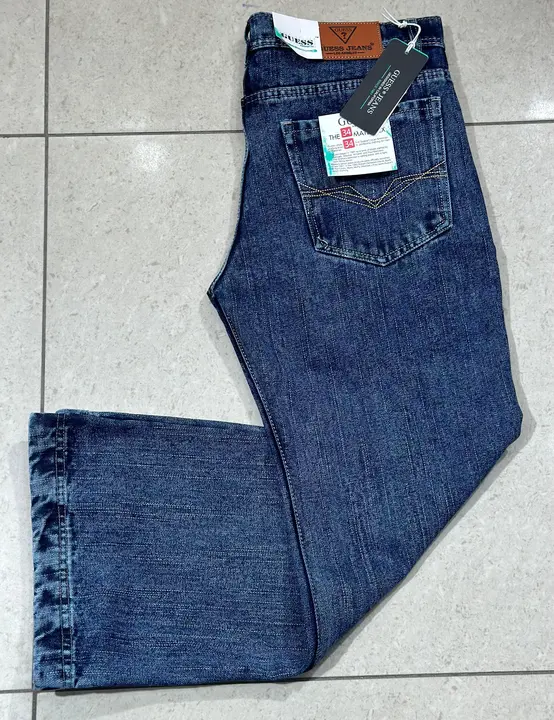 *😍 BOOTCUT STYLE  JEANS 😍*

*FABRIC :  COTTON SLUB*   

*BRAND : GUESS*


 *SIZE : 28-30-30-32-34* uploaded by business on 3/7/2024