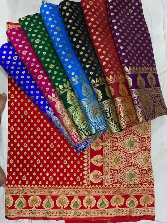 Banarsi made saree uploaded by business on 3/7/2024