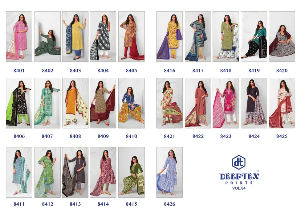 Deeptex new vol 84 26 pcs uploaded by Swastik creation on 3/7/2024