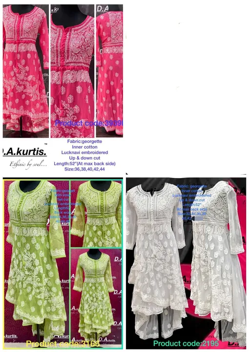 heavy Embroidery Designer Kurti Pent And Dupatta Sets  uploaded by Aadil Fashion's  on 3/7/2024