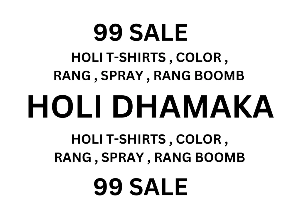 Post image Holi Products @₹99
Contact 7982673742