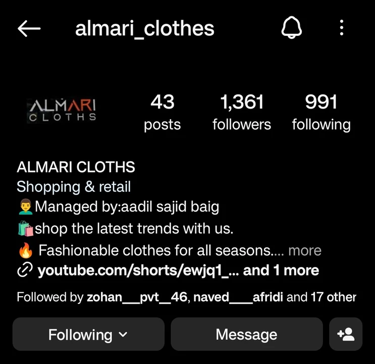 Post image Almari Cloths has updated their profile picture.