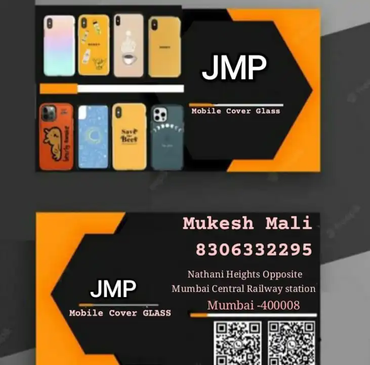 Visiting card store images of JMP Mobile Cover& &Glass. Battery  Wholesale 