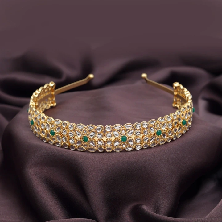 Kundan Hairbands  uploaded by Ishna Collections ; +91 8334956789 on 3/8/2024