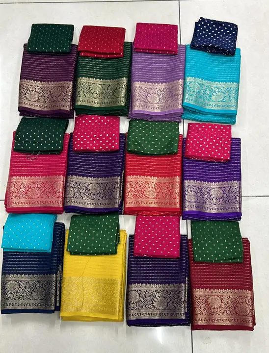 Georgette saree zari border  uploaded by business on 3/8/2024