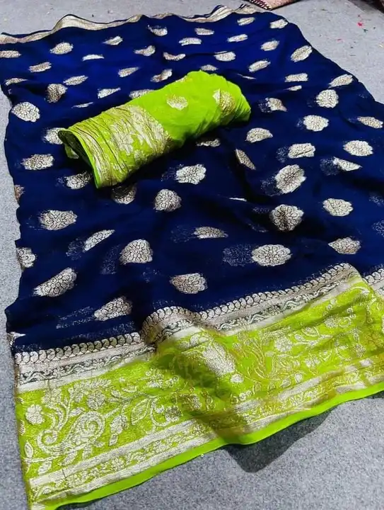 Georgette saree new pattern  uploaded by business on 3/8/2024