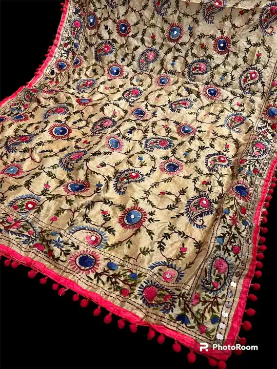Embroidery silk duppata  uploaded by Ambika on 3/9/2024