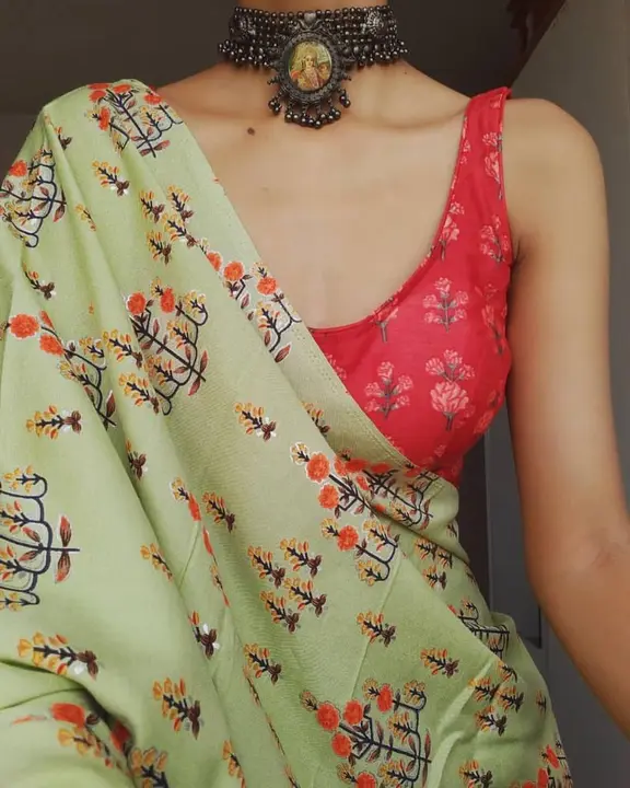 Chanderi cotton digital print uploaded by Kesari Nandan Fashion saree and dress material on 3/9/2024