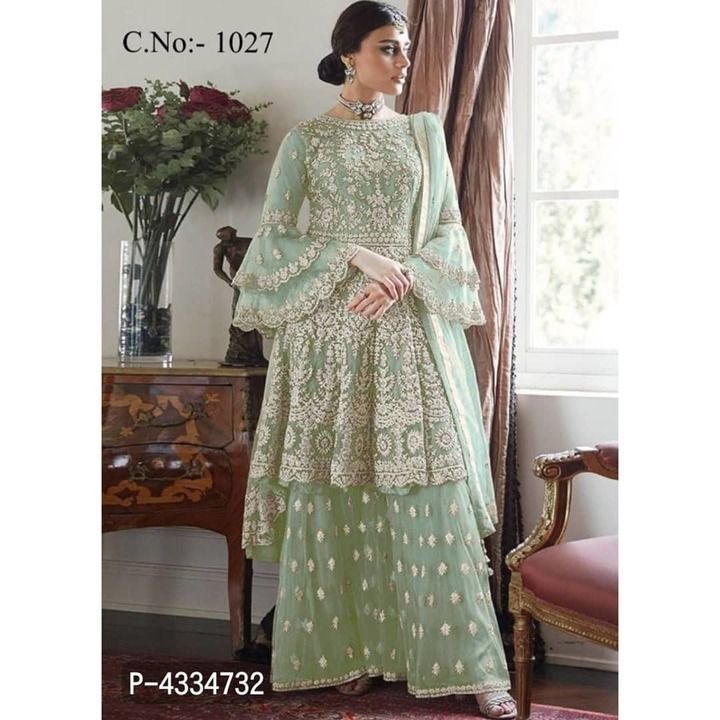 Shree Fabs K 1241 Net Dress Material Wholesale Market Mumbai