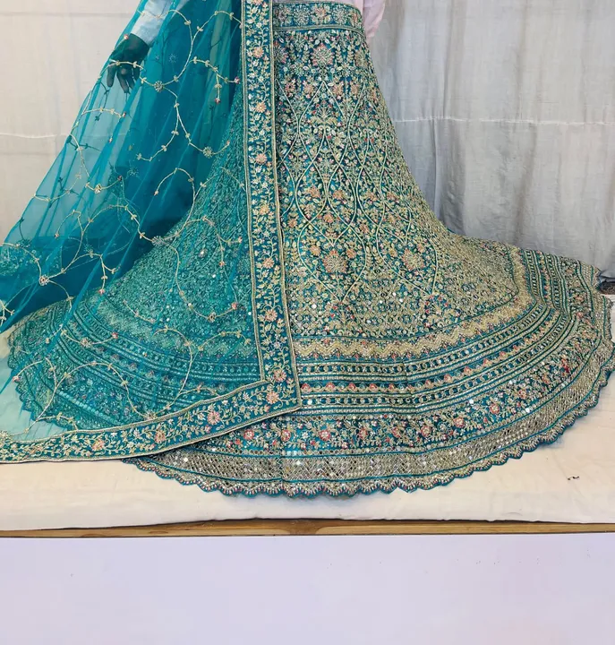 Net fabric with dabal kenken  uploaded by Srija collection on 3/9/2024