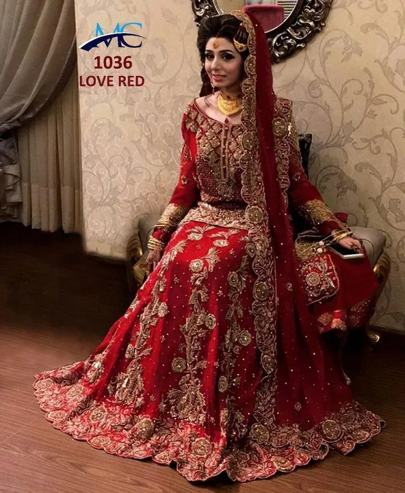 Bridal lehenga uploaded by Taha fashion from surat on 3/9/2024