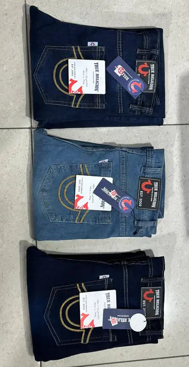 *😍STRAIGHT JEANS*😍
*FABRIC   POWER  LYCRA*   

*BRAND : T.R*

*STYLE  :  POCKET  EMBROIDERY*✅

 *S uploaded by business on 3/9/2024