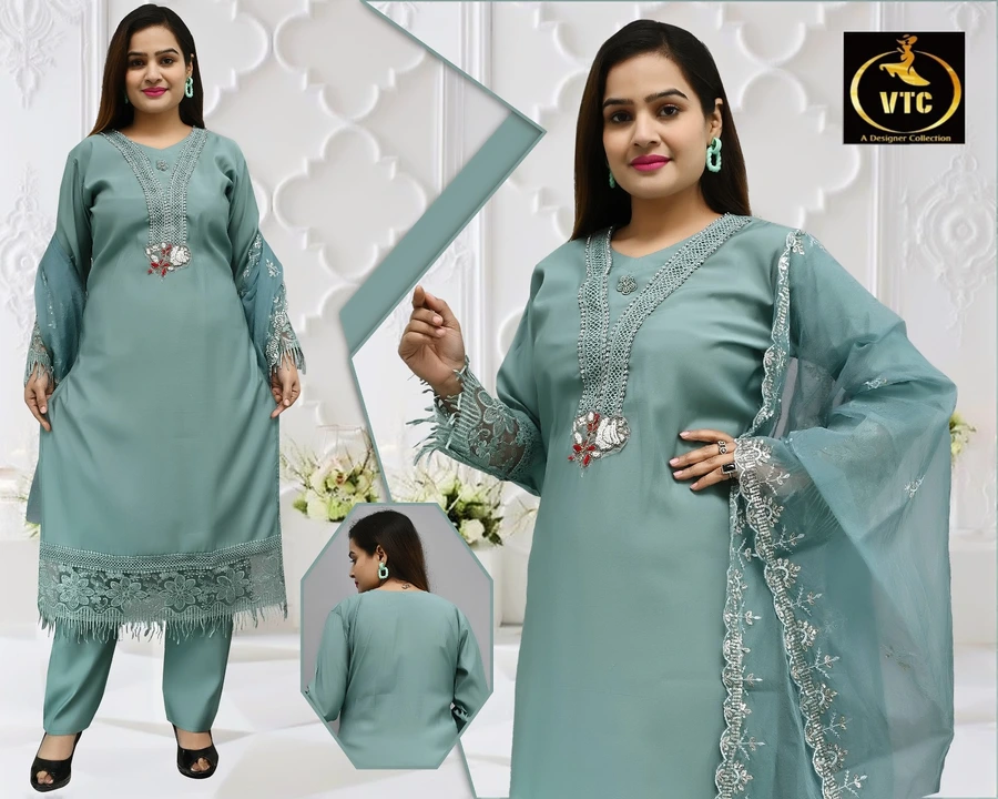 Pakistani suit uploaded by Lazina Collection on 3/9/2024