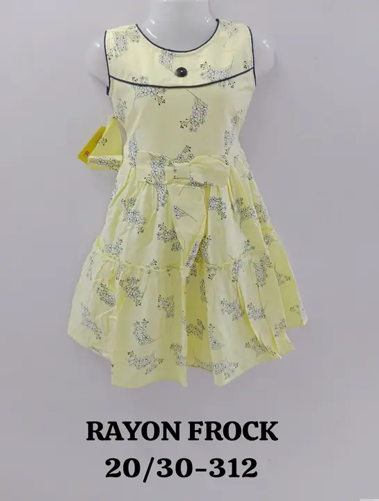 GIRLS FROCK uploaded by Rivi Kids Fashion.... KIDS WHOLE SALE  on 3/9/2024