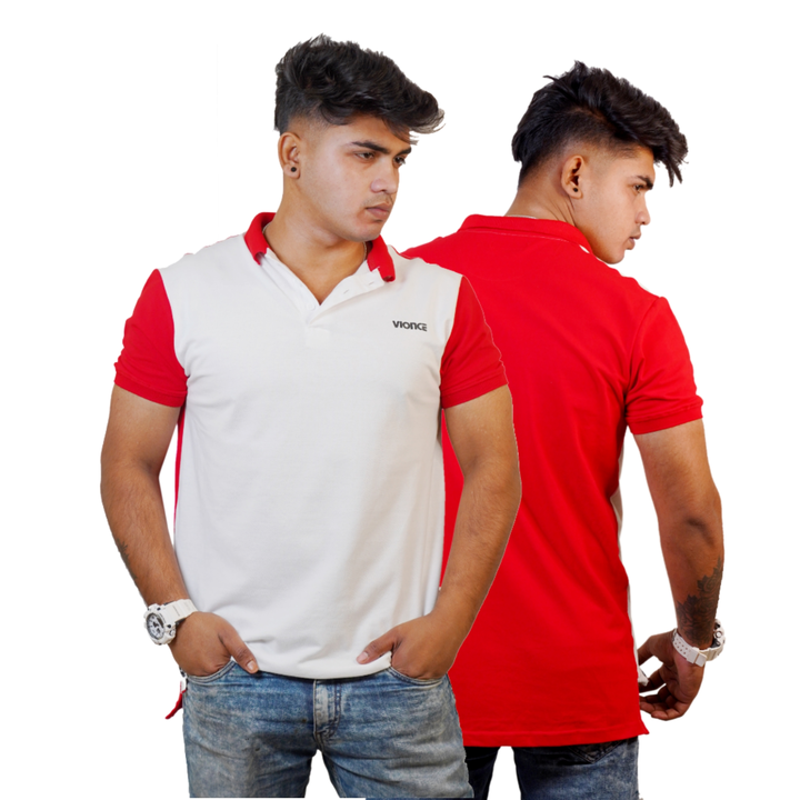 Two colours 100% cotton polo half sleeve  uploaded by business on 3/10/2024