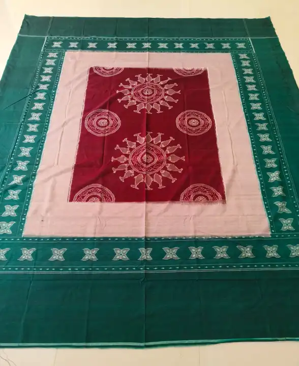Sambalpuri Ikat Cotton Bed sheet  uploaded by business on 3/10/2024