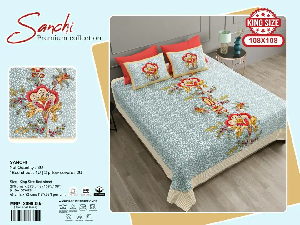 Post image 108*108 bedsheets  collection 
For orders 7976806058