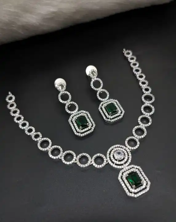 American dimond necklace set  uploaded by business on 3/11/2024