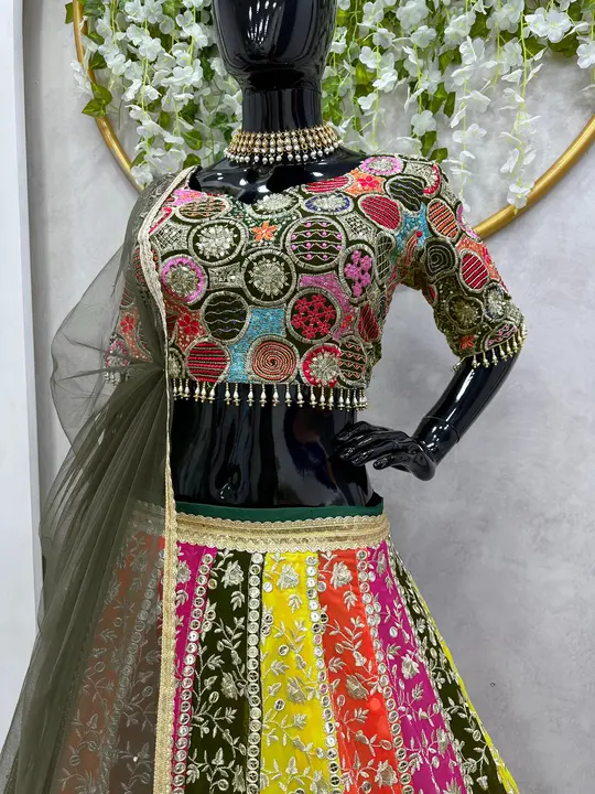 Saptrangi designer lehenga  uploaded by Taha fashion from surat on 3/11/2024