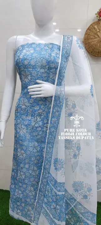 Kota doria cotton suit  uploaded by Handloom fabric on 3/11/2024
