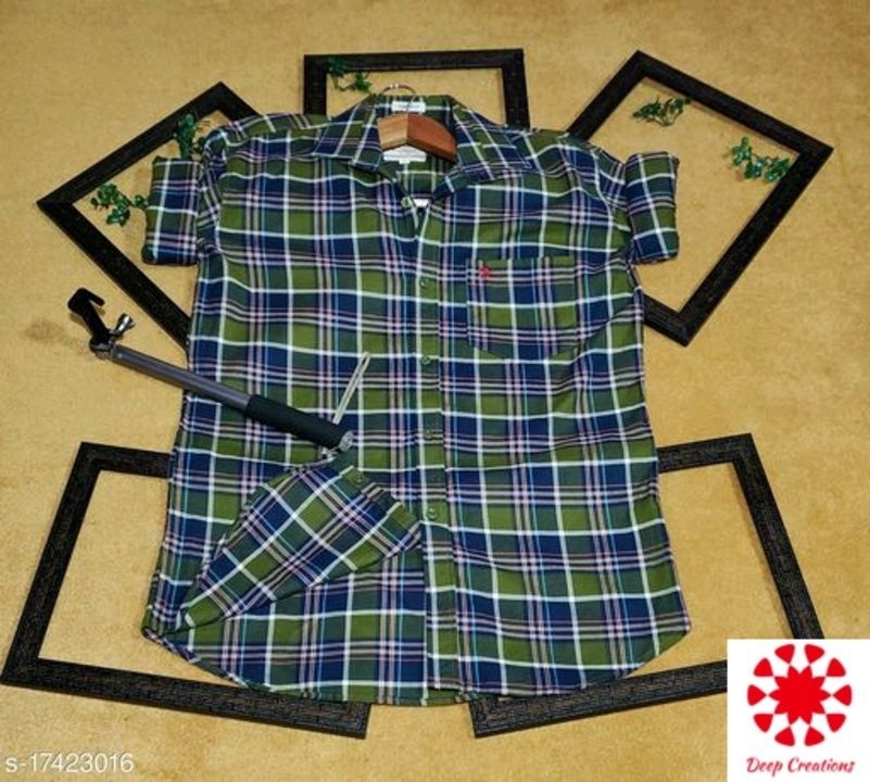 Post image Classic Fashionista Men Shirts* Fabric: Cotton Sleeve Length: Long Sleeves Pattern: Checked Multipack: 1