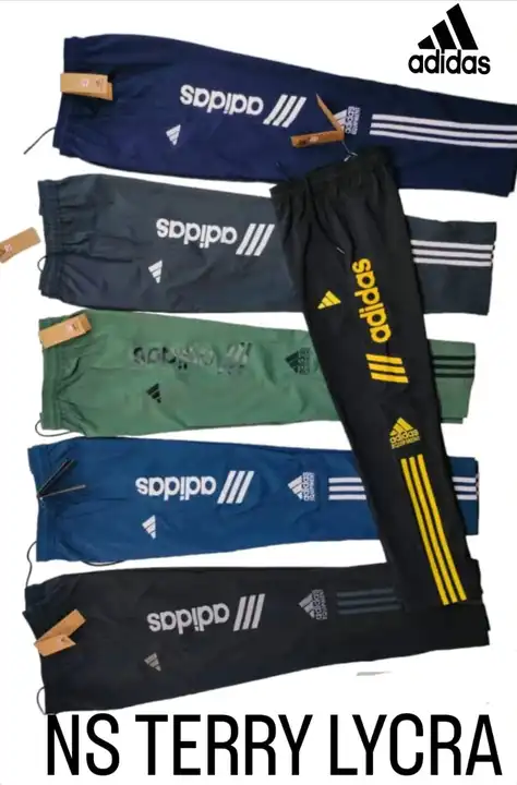Post image *MENS HIGH PREMIUM HIGH' EMBROIDERY HALF 3 PATTI TERRY TRACK PANT

Brand : Adidas 
Material : NS TERRY LYCRA 
Style  :Sports 
Size   :M-L-XL-XXL
Fabric  :NS TERRY 
Color  :5 BLACK DOUBLE 
Ratio  :1-1-1-1
MOQ   :24 pcs
Price  :
Total Qty: pcs
*Ready for Despatch*
*book ur quantity*