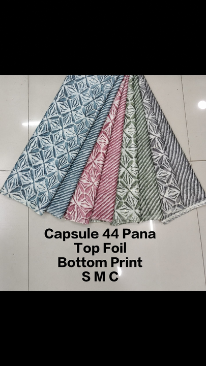 Cotton PRINTA FOIL top Bottom  uploaded by Sarda fashion on 3/12/2024