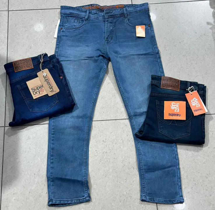 *😍NARROW  JEANS 😍*

*FABRIC :  COTTON BY COTTON*   

*BRAND :   SUPERDRY*


 *SIZE : 28-30-30-32-3 uploaded by business on 3/12/2024