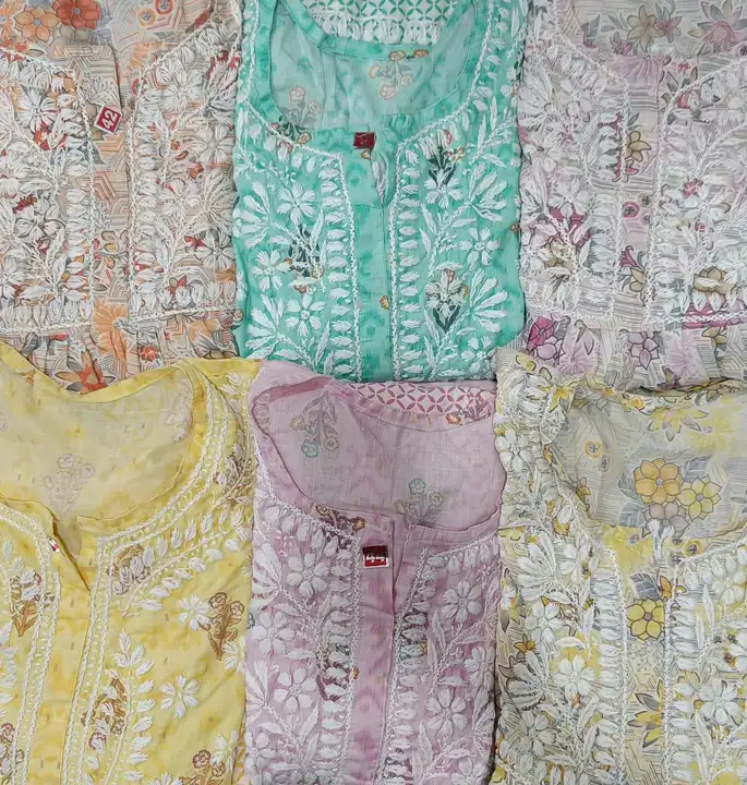 Set
Fabric  cotton
Kurti length 33
Size 38 to 44
Ghaas patti work
Pant length 40
Thigh size 13
Ankle uploaded by Msk chikan udyog on 3/12/2024