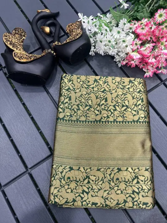 Beautiful Art Silk Jacquard Border Saree uploaded by Kesari Nandan Fashion saree and dress material on 3/12/2024