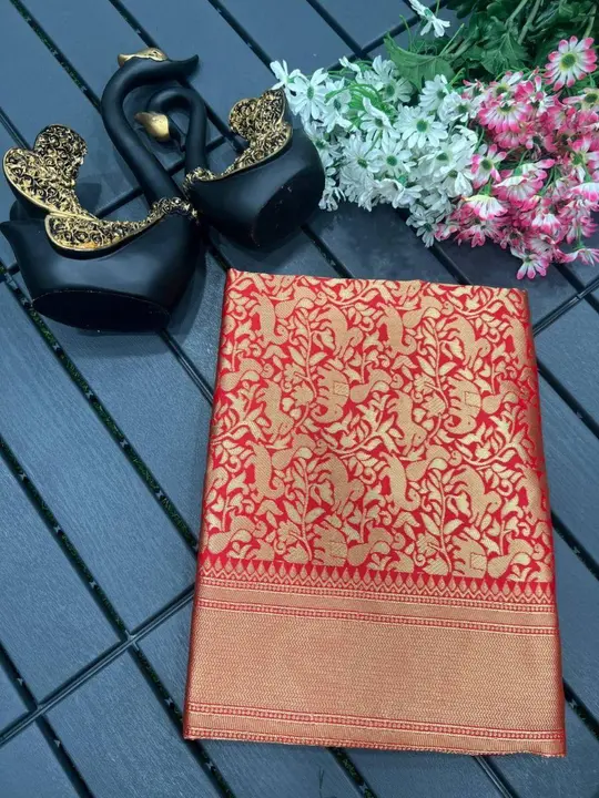 Beautiful Art Silk Jacquard Border Saree uploaded by Kesari Nandan Fashion saree and dress material on 3/12/2024