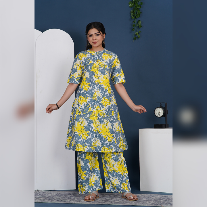 Find Jaipuri print cotton kurti with pant by Jaipuri Fashion World near me  | Amer Road, Jaipur, Rajasthan | Anar B2B Business App