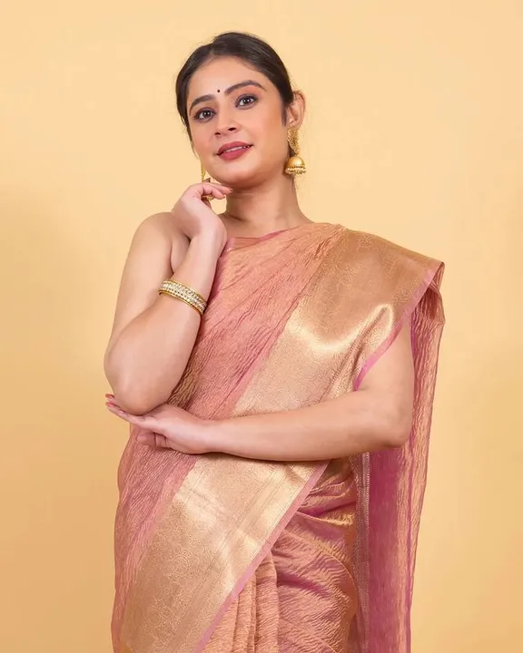 Janvi Kapoor Crush Tissue  uploaded by M.S Silk Saree on 3/13/2024