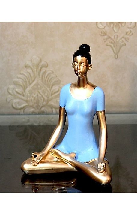 Hand-painted yoga lady statue decorative Showpiece
 uploaded by RENOWN STREET on 7/19/2020